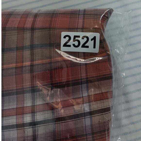 Cinch Fast Back Ropes Shirt Mens Large Red Plaid Pressed Patched Western Rodeo - Picture 11 of 11